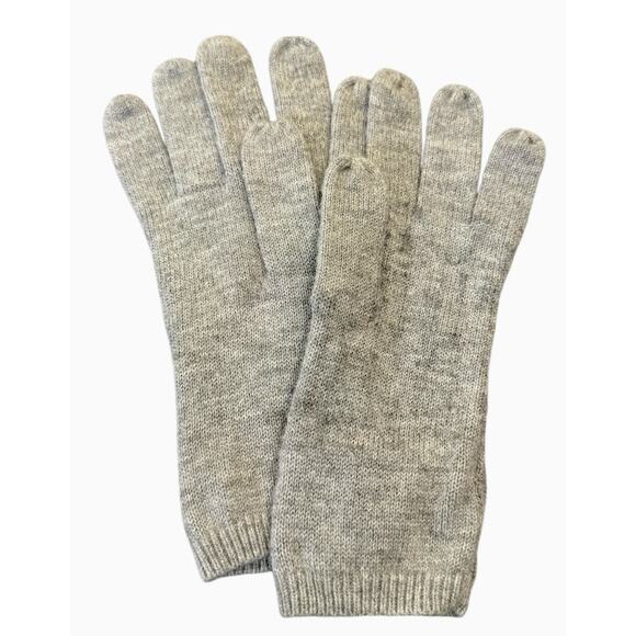 Talbots Gray Soft Cable Knit Lambswool Blend Gloves Lightweight but warm Classy - Picture 6 of 6